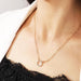 Women's Stone Pendant with Chain Micro Plating
